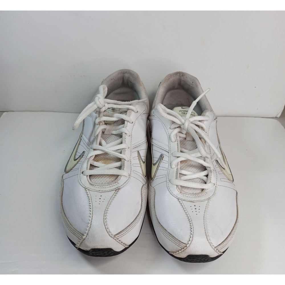 Nike Sneaker Women 9.5 White Running Shoes Air Exceed Lace Up Low Top - Picture 2 of 8